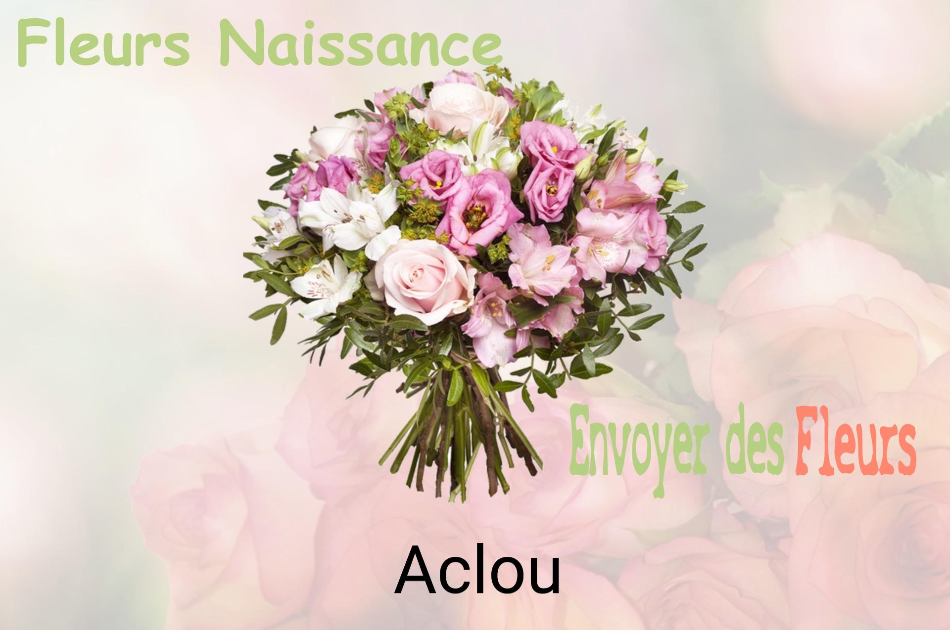 Bouquet de fleurs de naissance livré à Aclou